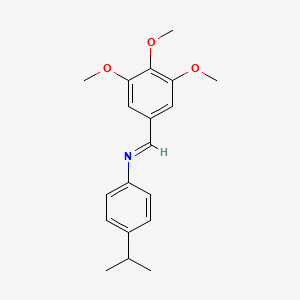 4-Isopropyl-N-(3,4,5-trimethoxybenzylidene)aniline