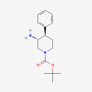 tert-Butyl trans-3-amino-4-phenylpiperidine-1-carboxylate