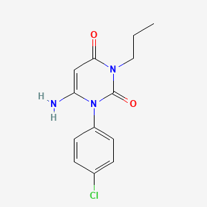 1-(4-Chlorophenyl)-3-n-propyl-6-aminouracil