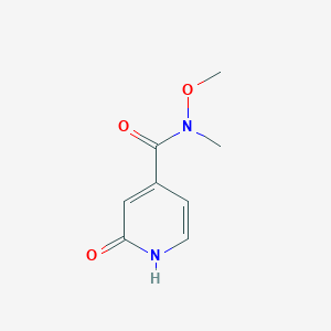 N-methoxy-N-methyl-2-oxo-1,2-dihydropyridine-4-carboxamide