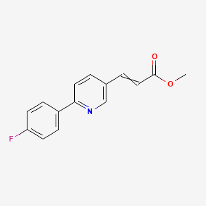 molecular formula C15H12FNO2 B8680337 Methyl 3-[6-(4-fluorophenyl)pyridin-3-yl]prop-2-enoate CAS No. 918305-32-5