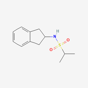 molecular formula C12H17NO2S B8680356 N-(2,3-dihydro-1H-inden-2-yl)-2-propanesulfonamide 