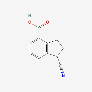 1-Cyanoindan-4-carboxylic acid