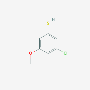 molecular formula C7H7ClOS B8680389 3-Chloro-5-methoxybenzenethiol 