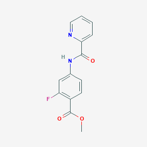 Methyl 2-fluoro-4-[(2-pyridinylcarbonyl)amino]benzoate
