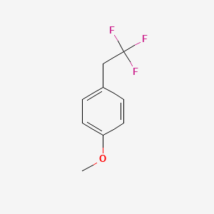 molecular formula C9H9F3O B8680399 1-methoxy-4-(2,2,2-trifluoroethyl)benzene 