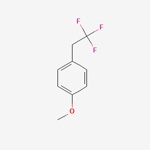 molecular formula C9H9F3O B8680399 1-(2,2,2-Trifluoroethyl)-4-methoxybenzene 