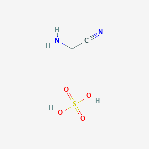 molecular formula C2H6N2O4S B086804 Aminoacetonitrile bisulfate CAS No. 151-63-3
