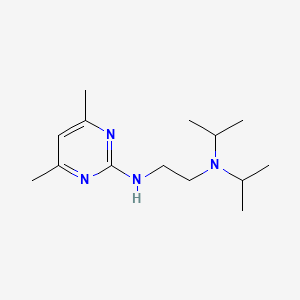 molecular formula C14H26N4 B8680418 N-(4,6-dimethylpyrimidin-2-yl)-N',N'-di(propan-2-yl)ethane-1,2-diamine 