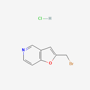 molecular formula C8H7BrClNO B8680421 Furo[3,2-c]pyridine,2-(bromomethyl)-,hydrochloride 