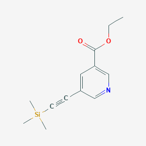 Ethyl 5-((trimethylsilyl)ethynyl)nicotinate