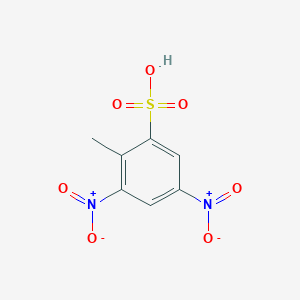molecular formula C7H6N2O7S B086805 2,4-二硝基甲苯-6-磺酸 CAS No. 133-62-0