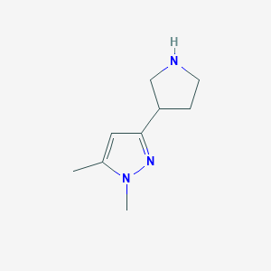 1,5-dimethyl-3-pyrrolidin-3-yl-1H-pyrazole