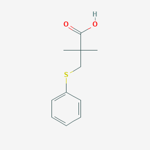 2,2-Dimethyl-3-(phenylthio)propanoic acid
