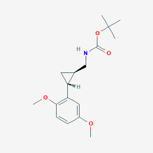 Carbamic acid, N-[[(1R,2R)-2-(2,5-dimethoxyphenyl)cyclopropyl]methyl]-, 1,1-dimethylethyl ester, rel-