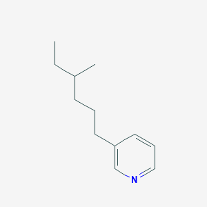 Pyridine, 3-(4-methylhexyl)