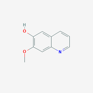 molecular formula C10H9NO2 B8680559 6-Hydroxy-7-methoxyquinoline 