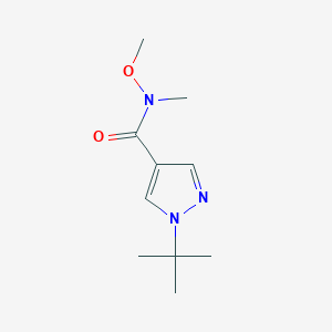 1-tert-butyl-1H-pyrazole-4-carboxylic acid methoxy-methyl-amide