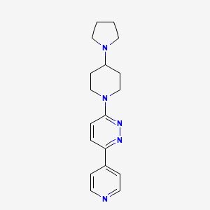 3-(Pyridin-4-yl)-6-[4-(pyrrolidin-1-yl)piperidin-1-yl]pyridazine