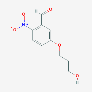 5-(3-Hydroxypropoxy)-2-nitrobenzaldehyde