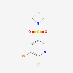5-(Azetidin-1-ylsulfonyl)-3-bromo-2-chloropyridine