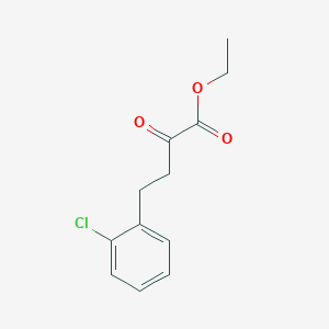 molecular formula C12H13ClO3 B8680813 Ethyl 4-(2-chlorophenyl)-2-oxobutanoate 