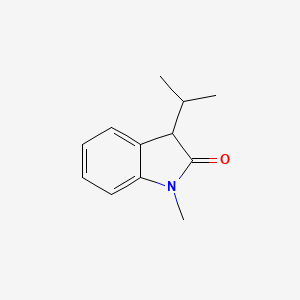 molecular formula C12H15NO B8680979 Methyl-3-Isopropylindolinon 