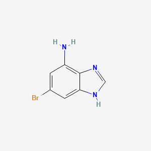 molecular formula C7H6BrN3 B8680983 6-bromo-1H-benzo[d]imidazol-4-amine 