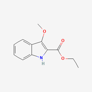 molecular formula C12H13NO3 B8681088 Ethyl3-methoxy-1H-indole-2-carboxylate 