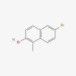 molecular formula C11H9BrO B8681193 2-Naphthol, 6-bromo-1-methyl- CAS No. 16667-01-9