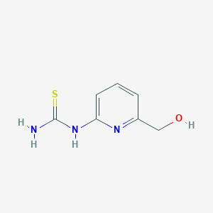molecular formula C7H9N3OS B8681202 [6-(hydroxymethyl)pyridin-2-yl]thiourea 