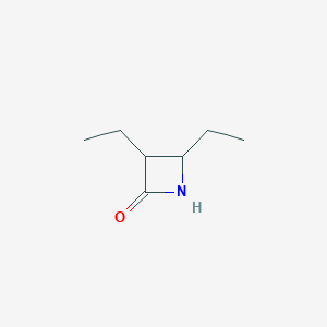 molecular formula C7H13NO B8681421 3,4-Diethyl-2-azetidinone 