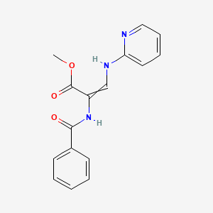 Methyl 2-benzamido-3-[(pyridin-2-yl)amino]prop-2-enoate