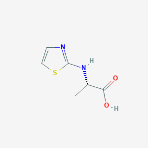 molecular formula C6H8N2O2S B086819 (2S)-2-(1,3-thiazol-2-ylamino)propanoic acid CAS No. 1007-43-8