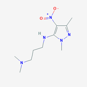 N-(2,5-dimethyl-4-nitro-2H-pyrazol-3-yl)-N',N'-dimethylpropane-1,3-diamine