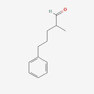 molecular formula C12H16O B8682306 Benzenepentanal, alpha-methyl- CAS No. 36613-11-3