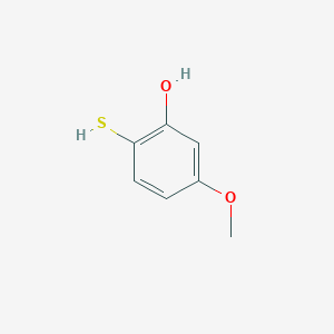 molecular formula C7H8O2S B8682320 2-Mercapto-5-methoxyphenol 