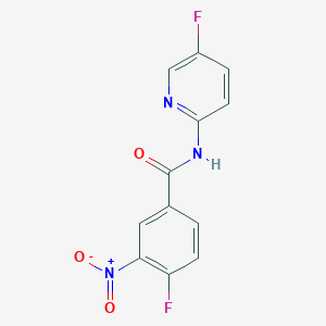 4-Fluoro-N-(5-fluoro-pyridin-2-yl)-3-nitro-benzamide