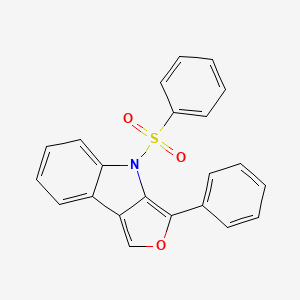 4H-Furo[3,4-b]indole, 3-phenyl-4-(phenylsulfonyl)-
