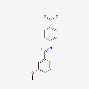 Methyl 4-[(3-methoxybenzylidene)amino]benzoate