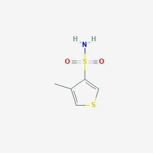 molecular formula C5H7NO2S2 B8682387 4-Methylthiophene-3-sulfonamide 