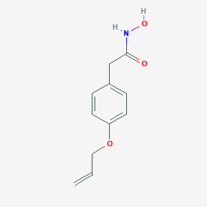 molecular formula C11H13NO3 B086824 4-(2-Propenyloxy)benzeneacetohydroxamic acid CAS No. 14794-61-7