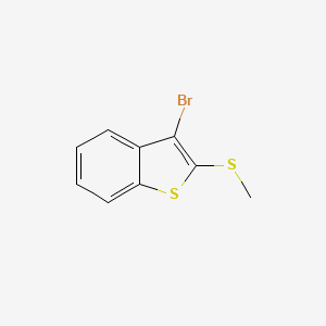 molecular formula C9H7BrS2 B8682416 3-Bromo-2-(methylthio)benzo[b]thiophene 
