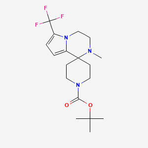 tert-Butyl 2'-methyl-6'-(trifluoromethyl)-3',4'-dihydro-2'H-spiro[piperidine-4,1'-pyrrolo[1,2-a]pyrazine]-1-carboxylate