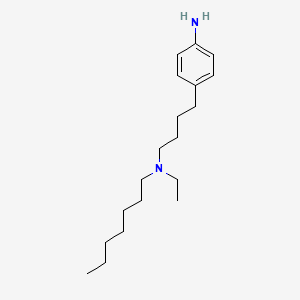 4-{4-[Ethyl(heptyl)amino]butyl}aniline