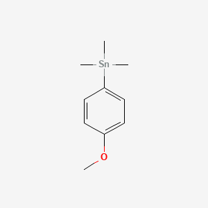 molecular formula C10H16OSn B8682511 Stannane, (4-methoxyphenyl)trimethyl- CAS No. 940-00-1