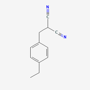molecular formula C12H12N2 B8682540 2-(4-Ethylphenylmethyl)malononitrile CAS No. 215817-86-0