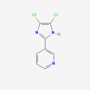 molecular formula C8H5Cl2N3 B8682562 2-(3-Pyridyl)-4,5-dichloroimidazole 