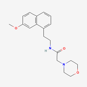 N-(2-(7-Methoxynaphth-1-yl)ethyl)-2-morpholinoacetamide