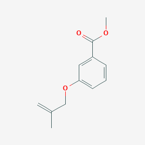 molecular formula C12H14O3 B8682576 Methyl 3-(2-methylallyloxy)benzoate 